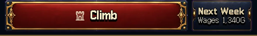 Game screen: This week's wages under the next week button