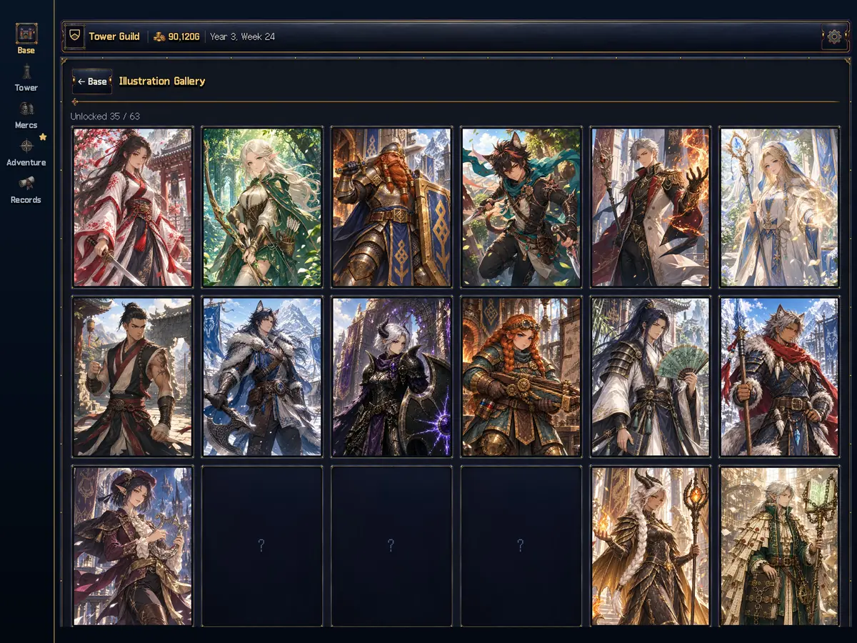 The illustration gallery